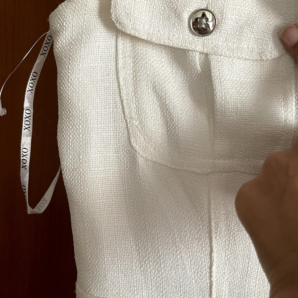 (khadi fabric) Front zip bodycon dress - Picture 6 of 9